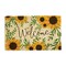 1 Pack Natural Coir Doormat Outdoor Welcome Mat, 17x29, Sunflower